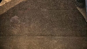 rosetta stone-ancient granodiorite stela